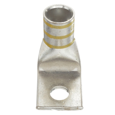 Panduit One-Hole Compression Lug, 1 to 2 in Stud, Standard Barrel, Copper, Yellow LCAX250-12F-X